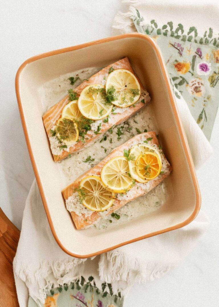 Easy Baked Lemon Dill Salmon