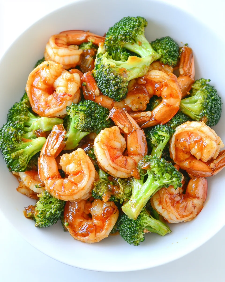 Skinny Sriracha Shrimp and Broccoli
