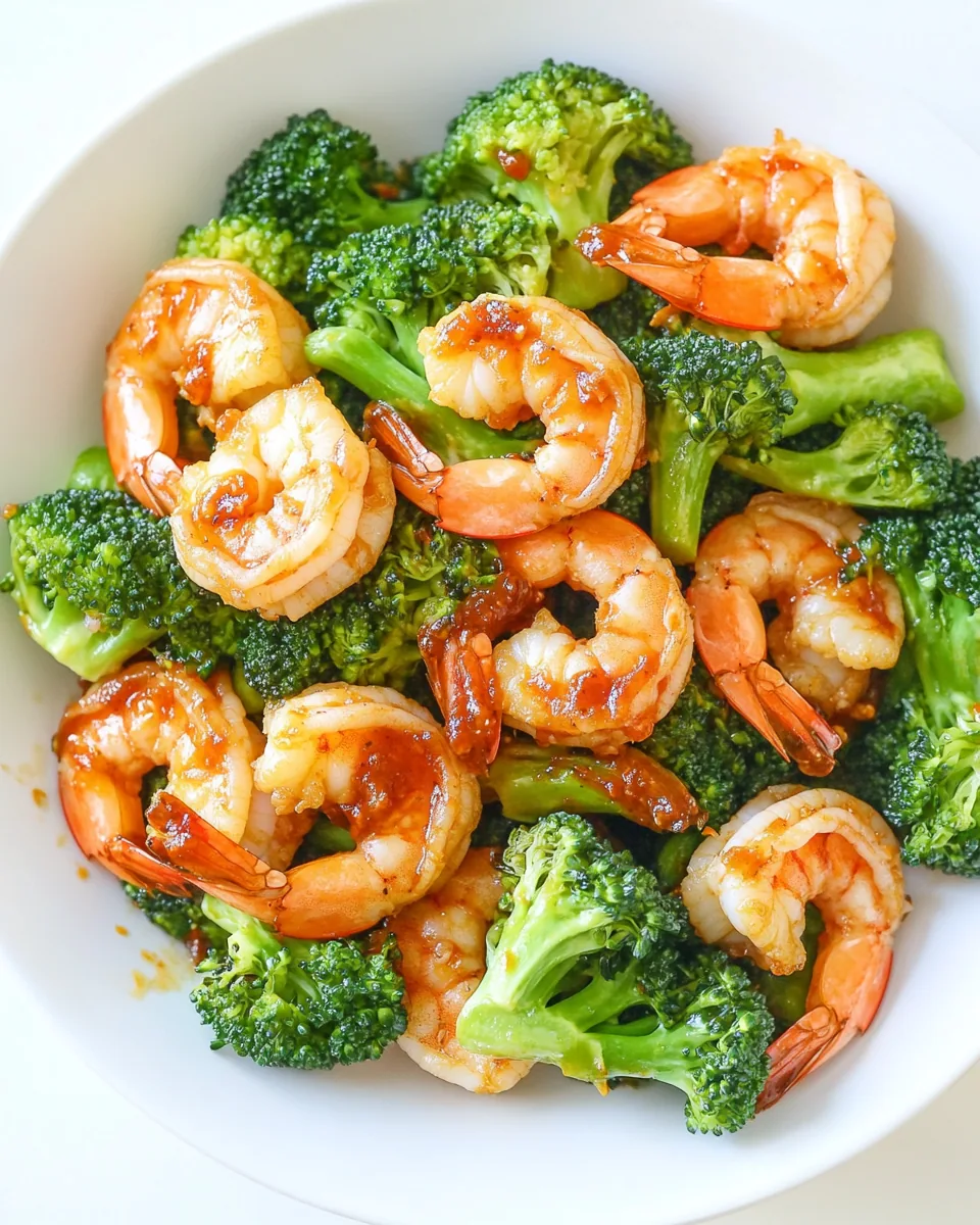 Skinny Sriracha Shrimp and Broccoli