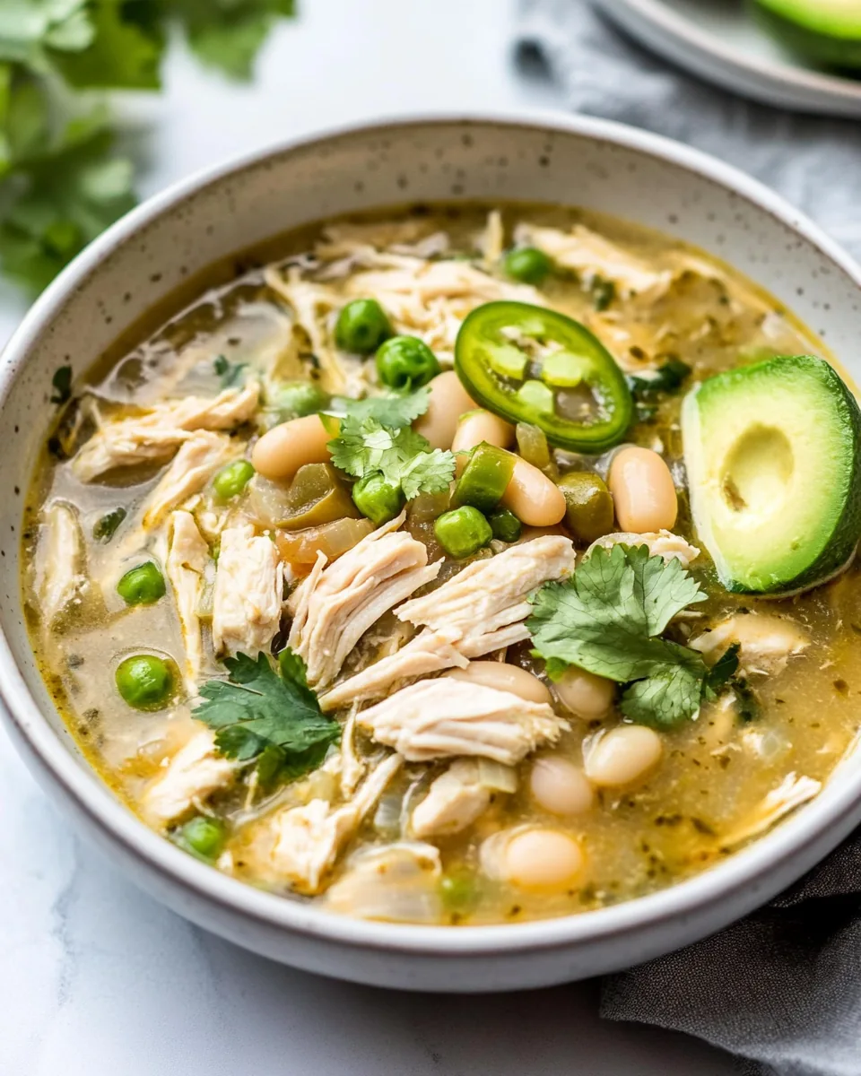 5 Ingredient Slow Cooker Chicken Chili Verde