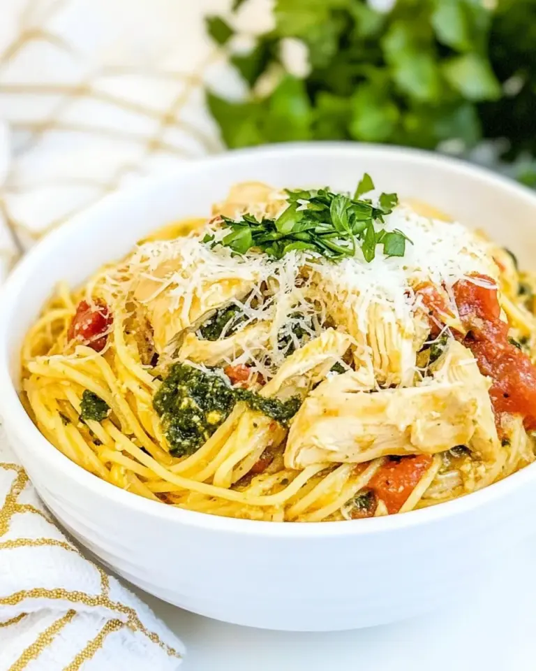 Angel Chicken Spaghetti