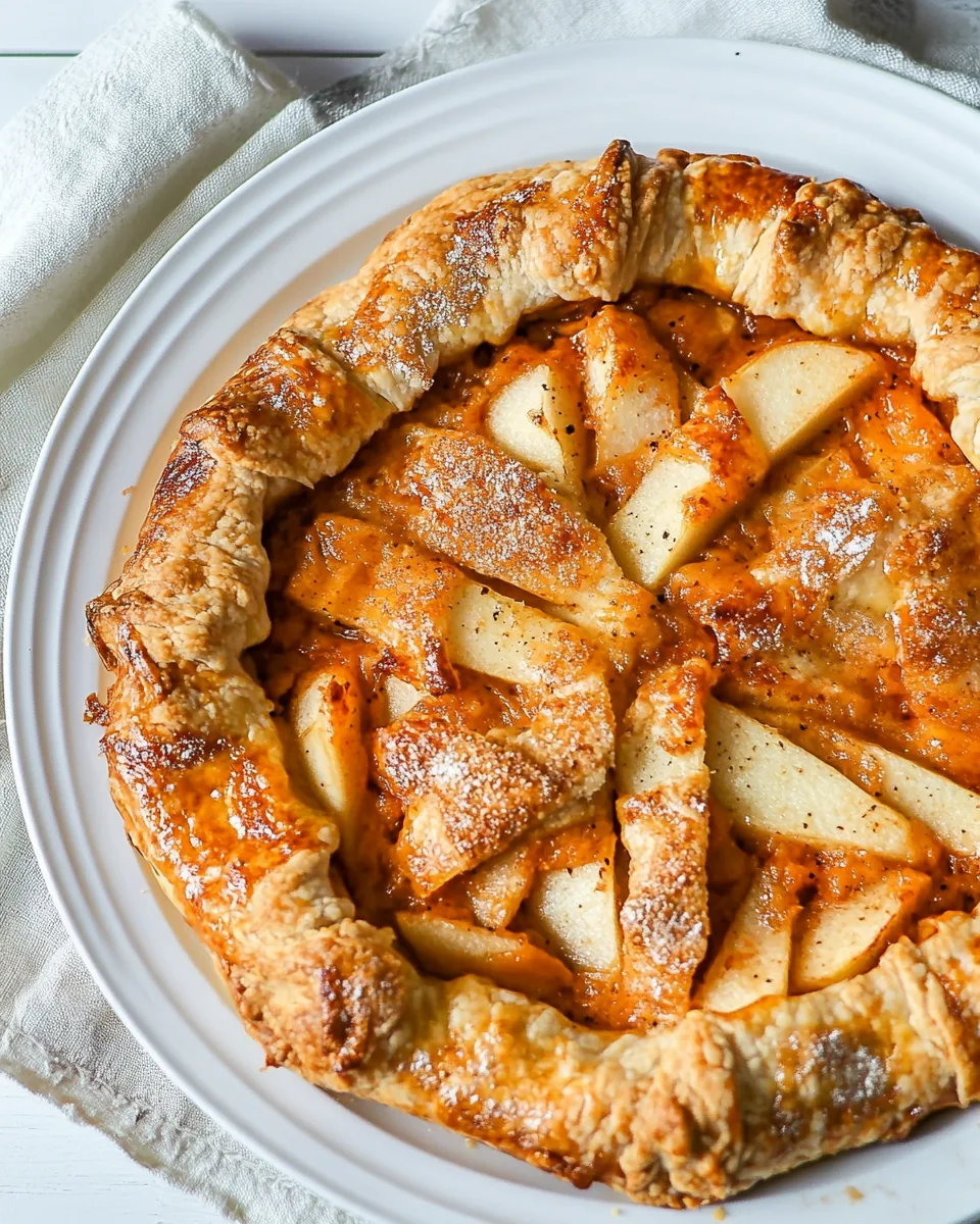 Apple Cheddar Galette